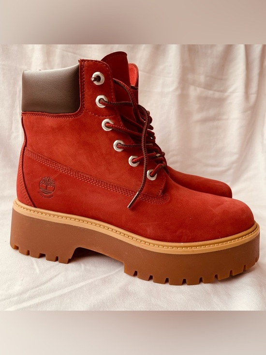 Timberland Shoes - Timberland Stone Street 6-Inch Brick Waterproof  Leather Platform Boot Womens 10